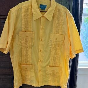 Guyabera Yellow Men's Shirt